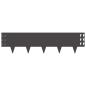 Preview: Raseneinfassung 20 stk. 100 x 25 cm Stahl Schwarz