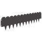 Preview: Raseneinfassung 30 stk. 103 x 25 cm Stahl Schwarz