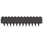 Preview: Raseneinfassung 30 stk. 103 x 25 cm Stahl Schwarz
