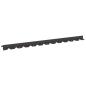 Preview: Raseneinfassung 20 stk. 102 x 4 x 4 cm Stahl Schwarz