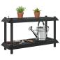 Preview: Regaleinheit 2 Ebenen 100 x 40 x 55,5 cm PP Anthrazit