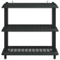Preview: Regaleinheit 3 Ebenen 100 x 40 x 96 cm PP Anthrazit
