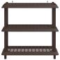 Preview: Regaleinheit 3 Ebenen 100 x 40 x 96 cm PP Braun
