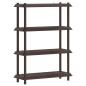 Preview: Regaleinheit 4 Ebenen 100 x 40 x 136,5 cm PP Braun