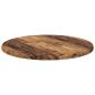 Preview: Tischplatte Ø 40 x 1,5 cm Rund Holzwerkstoff Altholz
