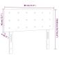 Preview: LED Kopfteil Grau 80x5x78/88 cm Kunstleder