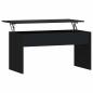 Preview: Couchtisch Schwarz 102x50,5x52,5 cm Holzwerkstoff