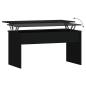 Preview: Couchtisch Schwarz 102x50,5x52,5 cm Holzwerkstoff