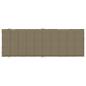 Preview: Sonnenliegen-Auflage Melange Taupe 186x58x4 cm Stoff