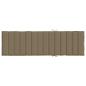 Preview: Sonnenliegen-Auflage Melange Taupe 200x60x4 cm Stoff