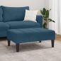 Preview: Fußhocker Blau 77x55x31 cm Samt