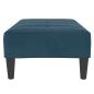 Preview: Fußhocker Blau 77x55x31 cm Samt