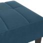 Preview: Fußhocker Blau 77x55x31 cm Samt