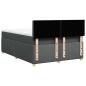 Preview: Boxspringbett mit Matratze Dunkelgrau 140x200 cm Stoff