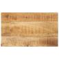 Preview: ARDEBO.de - Tischplatte 60x30x2,5 cm Rechteckig Raues Massivholz Mango