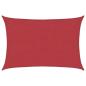 Preview: Sonnensegel 160 g/m² Rot 2,5x3,5 m HDPE