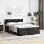 Preview: Ottoman-Bett mit Matratze Schwarz 140x190 cm Kunstleder