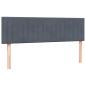 Preview: Boxspringbett mit Matratze Dunkelgrau 160x210 cm Samt