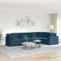 Preview: ARDEBO.de - Modulares Sofa mit Kissen Samt Blau