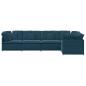 Preview: Modulares Sofa mit Kissen Samt Blau