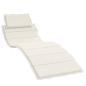 Preview: Sonnenliegen-Auflage Melange Creme 186x58x4 cm Stoff