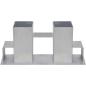 Preview: Holzstapelhalter 8 Stk. Stahl Silbern