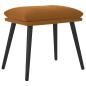 Preview: Fußhocker Braun 45x29,5x35 cm Samt