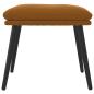 Preview: Fußhocker Braun 45x29,5x35 cm Samt