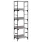 Preview: B?cherregal Grau Sonoma 50x33x153 cm Holzwerkstoff