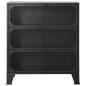 Preview: Lagerschränke 2 Stk. Grau 72x36x82 cm Metall und MDF