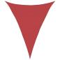 Preview: Sonnensegel 160 g/m² Rot 3x4x4 m HDPE