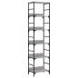 Preview: Bücherregal Grau Sonoma 50x33x188,5 cm Holzwerkstoff