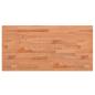 Preview: Tischplatte 80x40x1,5 cm Rechteckig Massivholz Buche