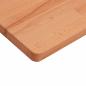 Preview: Tischplatte 80x40x1,5 cm Rechteckig Massivholz Buche