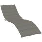 Preview: Sonnenliegen-Auflage Melange Dunkelgrau 200x60x4 cm Stoff