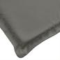 Preview: Sonnenliegen-Auflage Melange Dunkelgrau 200x60x4 cm Stoff
