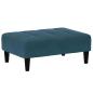Preview: Fußhocker Blau 77x55x31 cm Samt