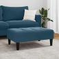Preview: Fußhocker Blau 77x55x31 cm Samt