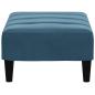 Preview: Fußhocker Blau 77x55x31 cm Samt