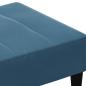 Preview: Fußhocker Blau 77x55x31 cm Samt
