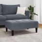 Preview: Fußhocker Dunkelgrau 77x55x31 cm Samt