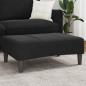 Preview: ARDEBO.de - Fußhocker Schwarz 77x55x31 cm Samt