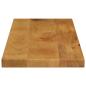 Preview: Tischplatte 70x30x2,5 cm Rechteckig Massivholz Mango