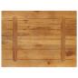 Preview: Tischplatte 90x50x2,5 cm Rechteckig Massivholz Mango