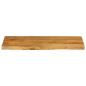Preview: Tischplatte mit Baumkante 90x40x2,5 cm Massivholz Mango