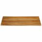 Preview: Tischplatte mit Baumkante 90x80x3,8 cm Massivholz Mango