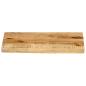 Preview: Tischplatte 50x40x2,5 cm Baumkante Massivholz Raues Mangoholz