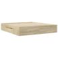 Preview: Bettgestell ohne Matratze Sonoma-Eiche 200x200 cm Holzwerkstoff