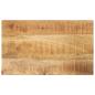 Preview: ARDEBO.de - Tischplatte 50x20x2,5 cm Rechteckig Raues Massivholz Mango