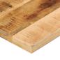 Preview: Tischplatte 50x20x2,5 cm Rechteckig Raues Massivholz Mango